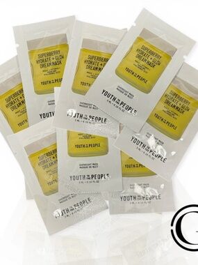 10 PACK Youth To The People Superberry Hydrate + Glow Dream Overnight Mask .1 oz